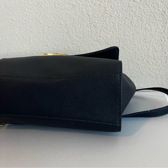 MICHAEL KORS Blue Selma Mercer Raven Bedford Chain Satchel Crossbody - Picture 11 of 13